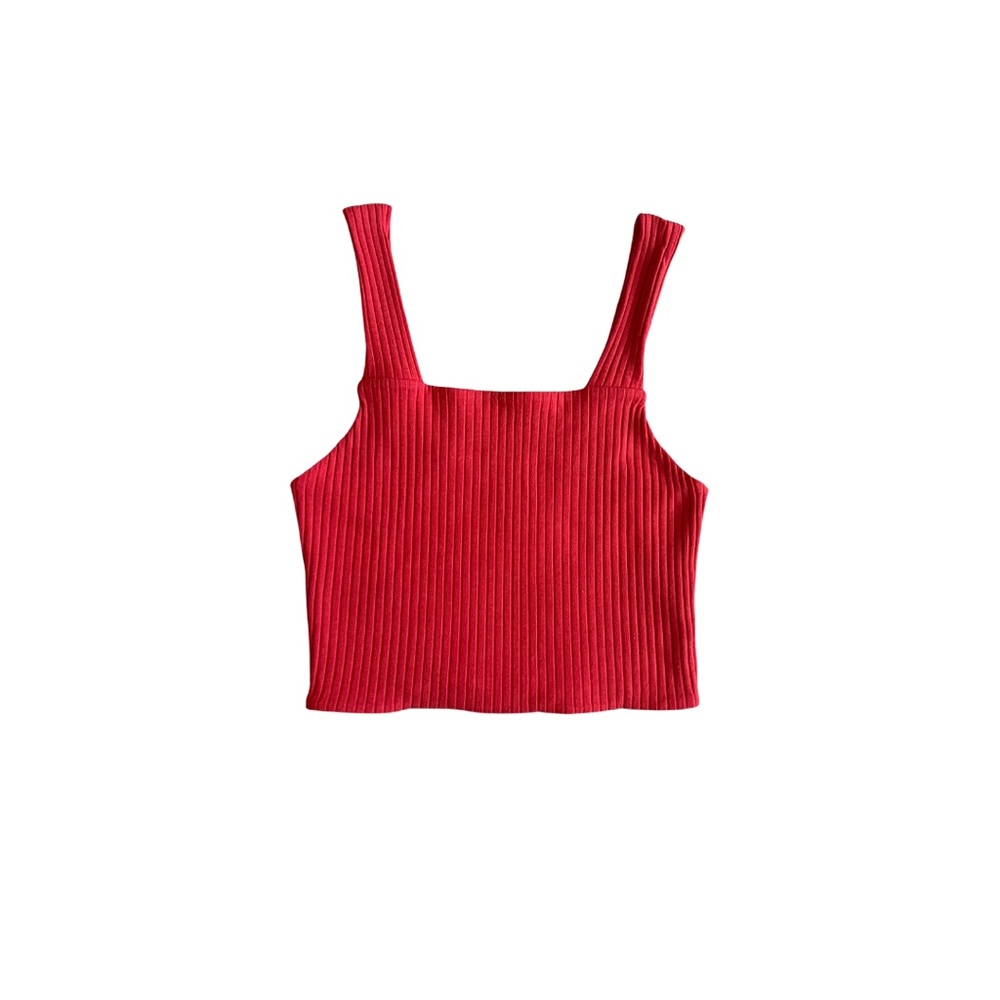 AE Ribbed Crop Top-Size L